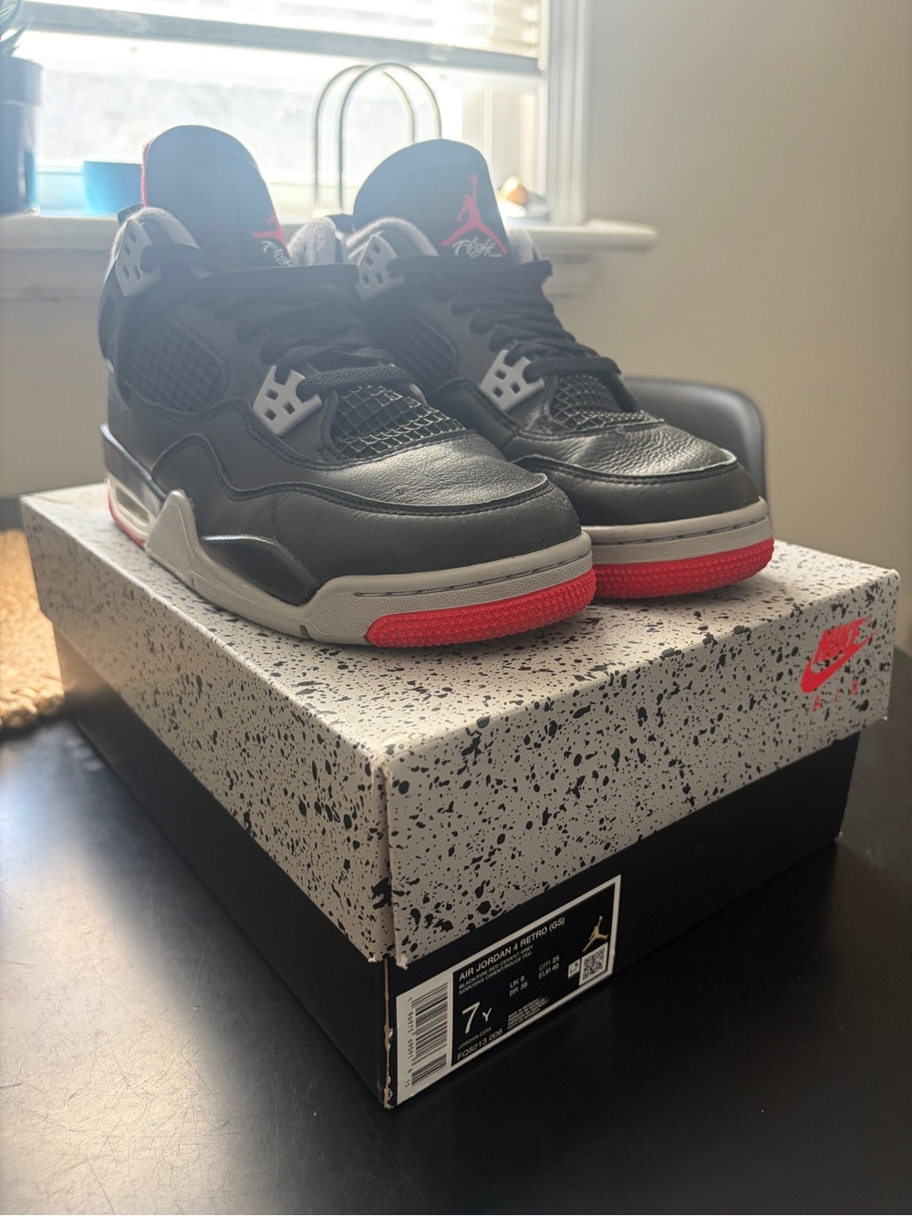 Jordan Kids' Retro Basketball Sneakers - Black/Red